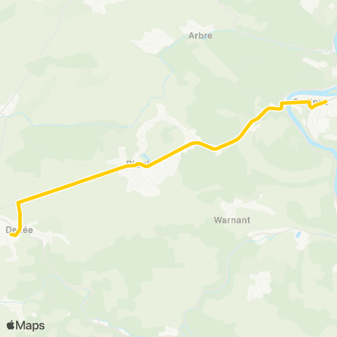 TEC Proxibus d'Anhée map