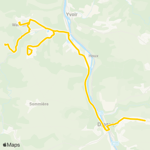 TEC Proxibus d'Anhée map