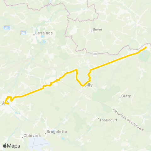 TEC Ath - Enghien / Edingen map