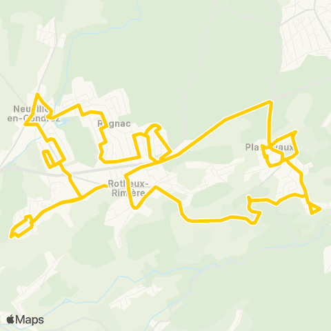 TEC Plainevaux - Rotheux - Neuville map
