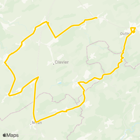 TEC Warzée - Clavier - les Avins - Ocquier - Ouffet map