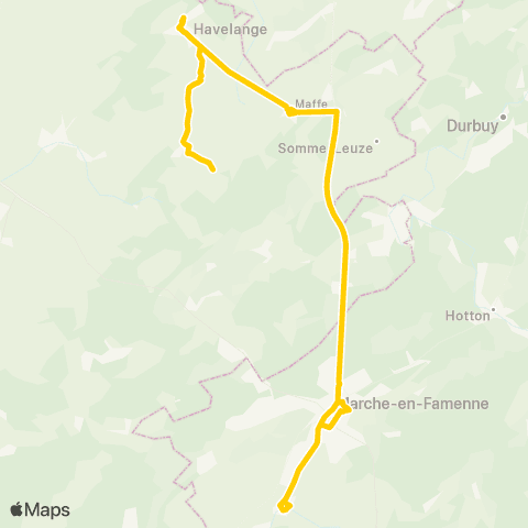 TEC Havelange - Marche map
