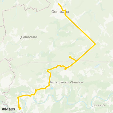 TEC Gembloux - Tamines map