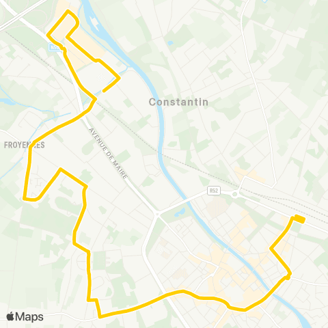 TEC Tournai City : Tournai - Rumillies - Warchin map