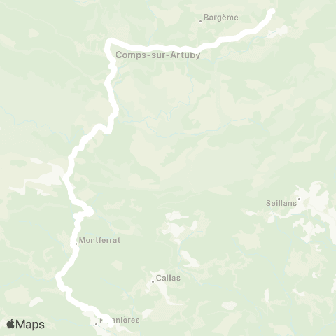 TEDbus La Bastide - Figanières map