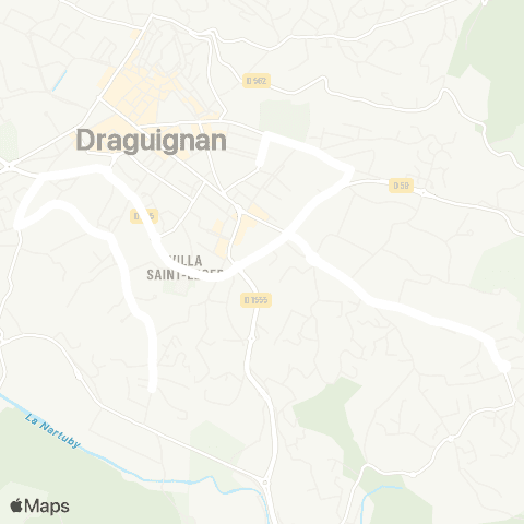 TEDbus Draguignan - St Hermentaire map