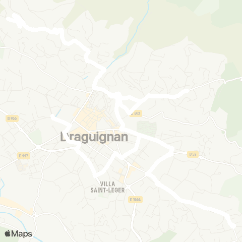 TEDbus Draguignan - les Oliviers map