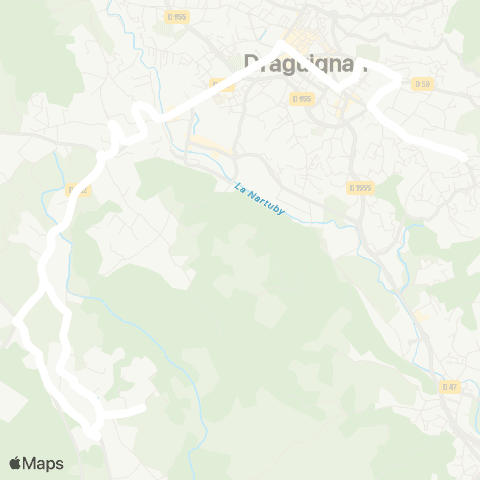 TEDbus Draguignan - Nourradons map