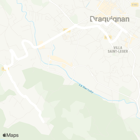 TEDbus Draguignan - les Selves map