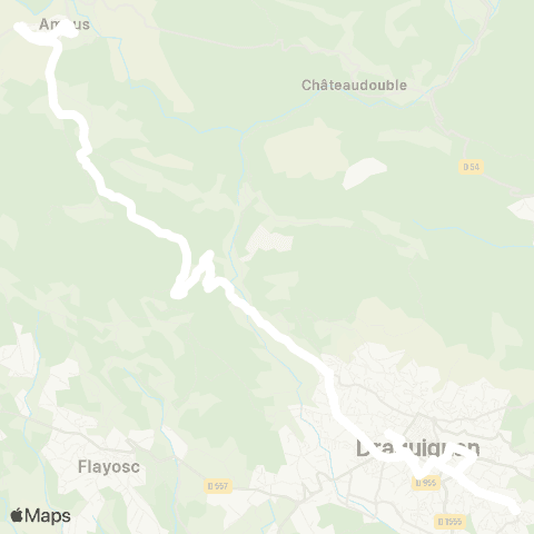 TEDbus Ampus - Draguignan map