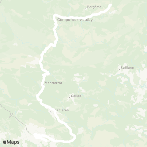 TEDbus Comps - Draguignan map