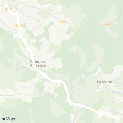 TEDbus Draguignan - Trans - le Muy map