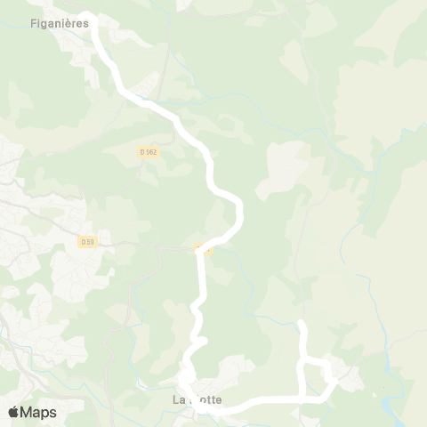 TEDbus La Motte - Figanières map