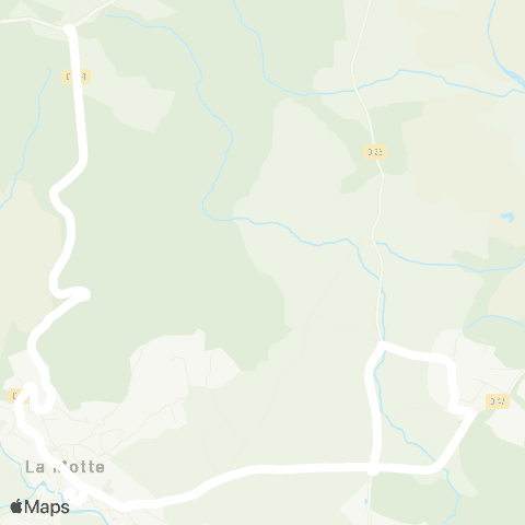 TEDbus La Motte Primaire + Retour le Muy map