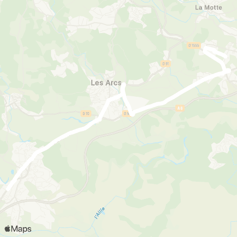 TEDbus Vidauban - le Muy map