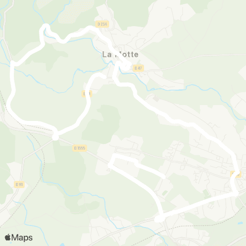 TEDbus La Motte - le Muy map