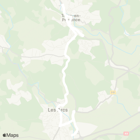 TEDbus Trans - Collège des Arcs map