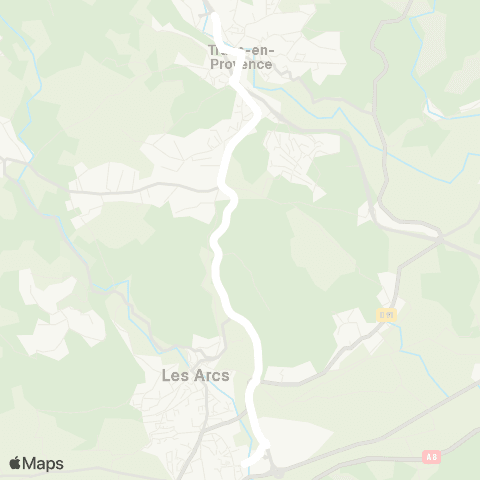 TEDbus Trans - les Arcs map