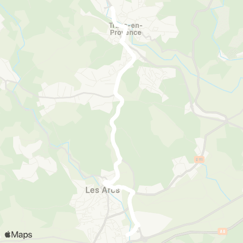TEDbus Trans - les Arcs map