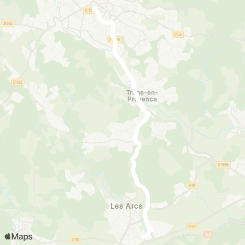 TEDbus Les Arcs - Draguignan map