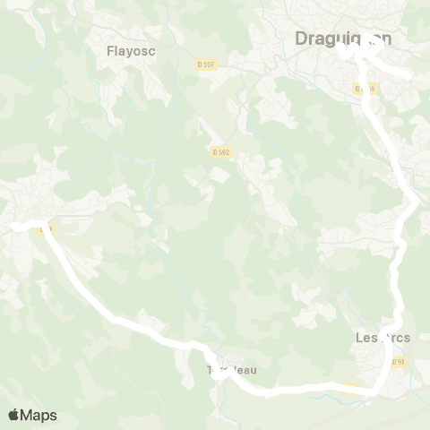 TEDbus Lorgues - les Arcs - Draguignan map