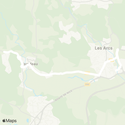 TEDbus Taradeau - les Arcs map