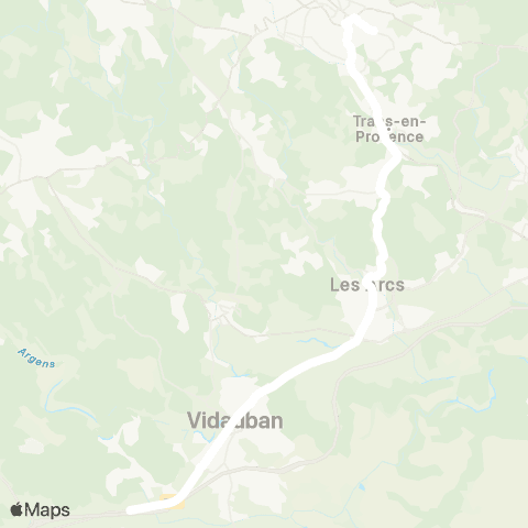 TEDbus Vidauban - Draguignan map