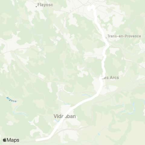 TEDbus Vidauban - Draguignan map