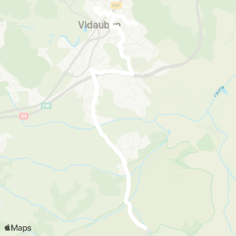 TEDbus Vidauban - Peissonnel map