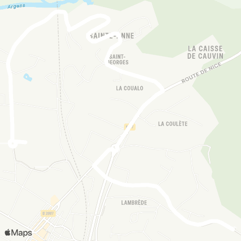 TEDbus Vidauban - Roucas Troucas map