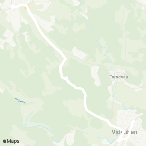 TEDbus Vidauban Coulette - Lorgues map