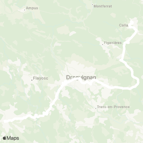 TEDbus Draguignan - Lorgues map