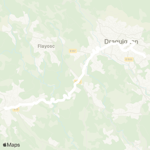 TEDbus Lorgues - Draguignan map