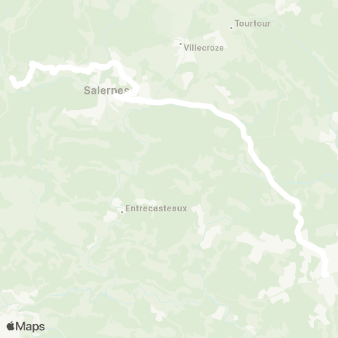 TEDbus Salernes - Lorgues map