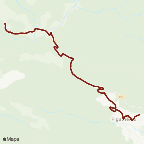 TEDbus Scolaire Châteaudouble - Figanières map