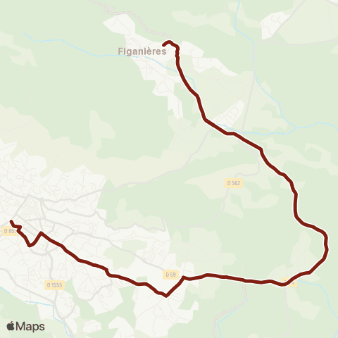 TEDbus Scolaire Callas - Figanières map