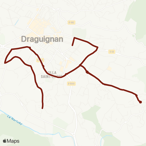 TEDbus Scolaire Draguignan - St Hermentaire map