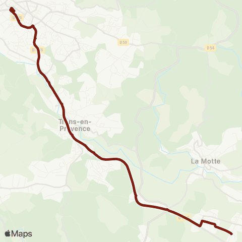 TEDbus Scolaire Draguignan - Trans - le Muy map