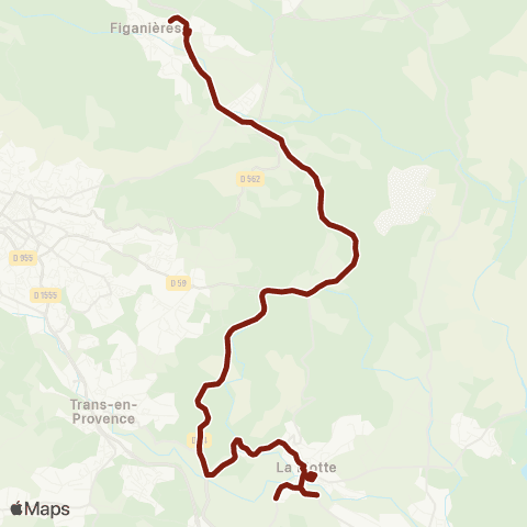 TEDbus Scolaire La Motte - Figanières map