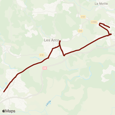 TEDbus Scolaire Vidauban - le Muy map