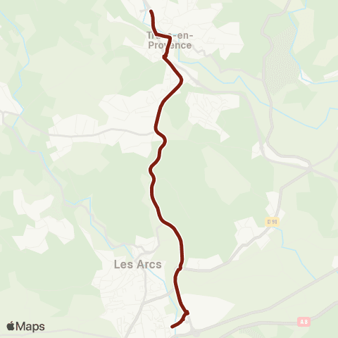 TEDbus Scolaire Trans - les Arcs map