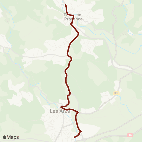 TEDbus Scolaire Trans - les Arcs map