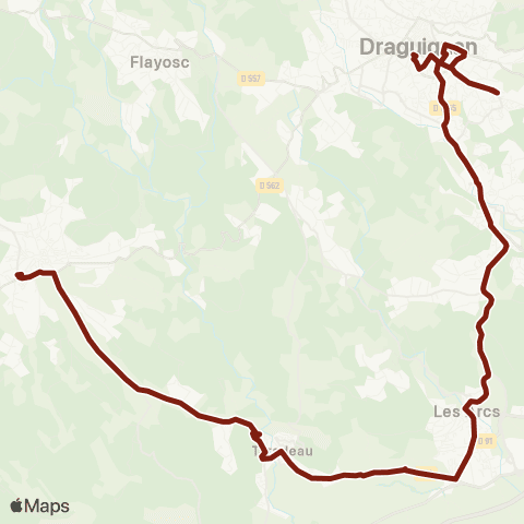 TEDbus Scolaire Lorgues - les Arcs - Draguignan map