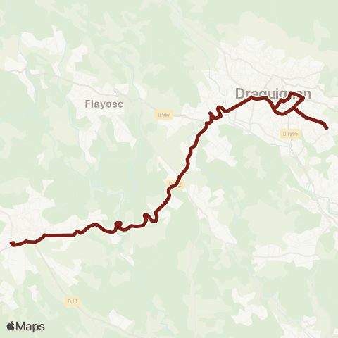 TEDbus Scolaire Lorgues - Draguignan map