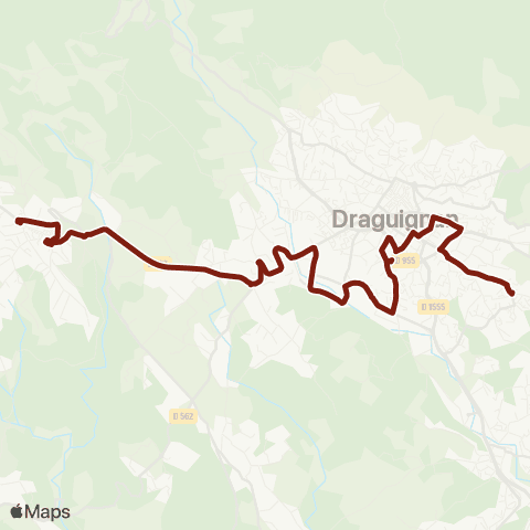 TEDbus Scolaire Flayosc - Draguignan map