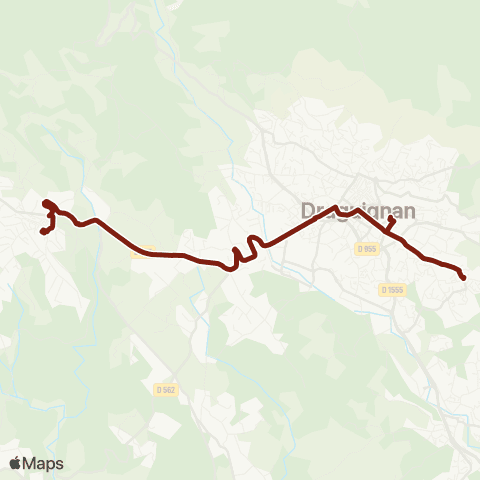 TEDbus Scolaire Flayosc - Draguignan map