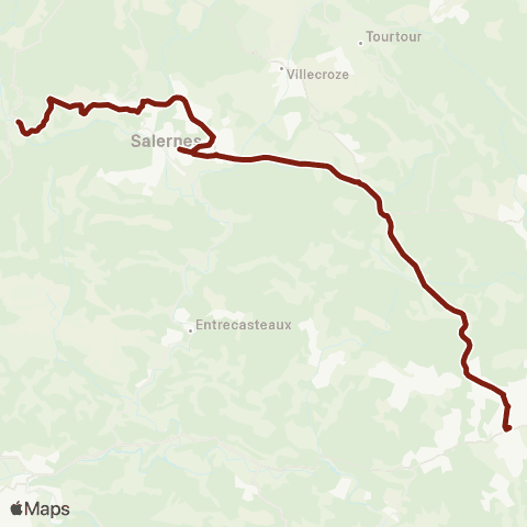 TEDbus Scolaire Salernes - Lorgues map