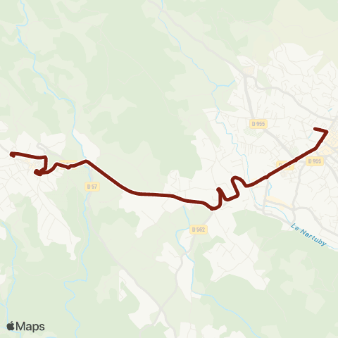 TEDbus Scolaire Flayosc - Draguignan Ste Marthe map