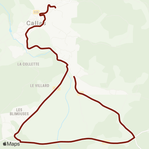 TEDbus Scolaire Callas - Primaire map