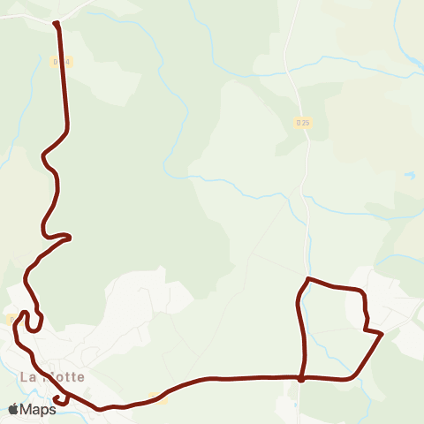 TEDbus Scolaire La Motte Primaire + Retour le Muy map